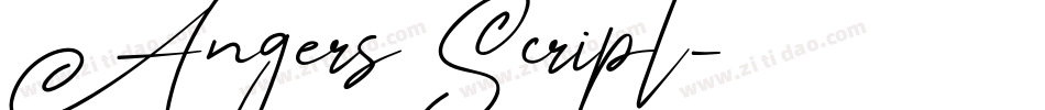 Angers Script字体转换